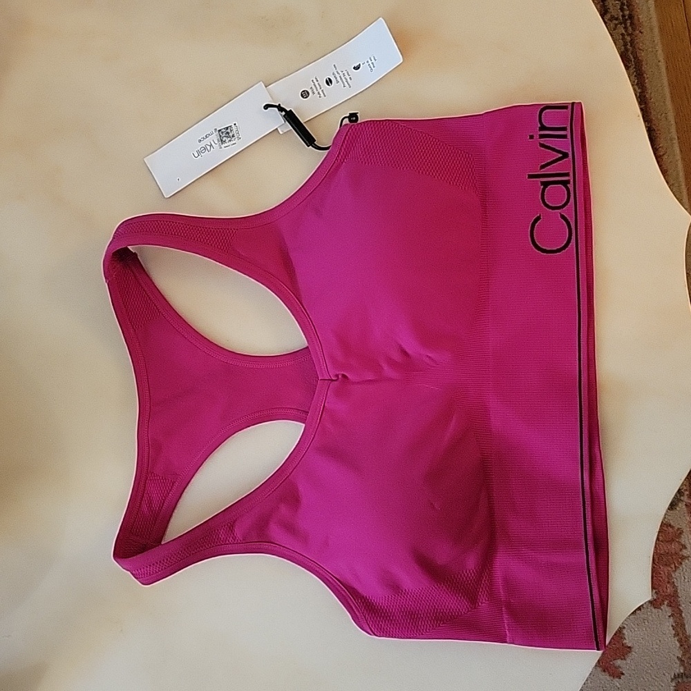Calvin Klein sports bra XL dark pink